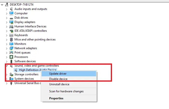 Audio Driver Updating