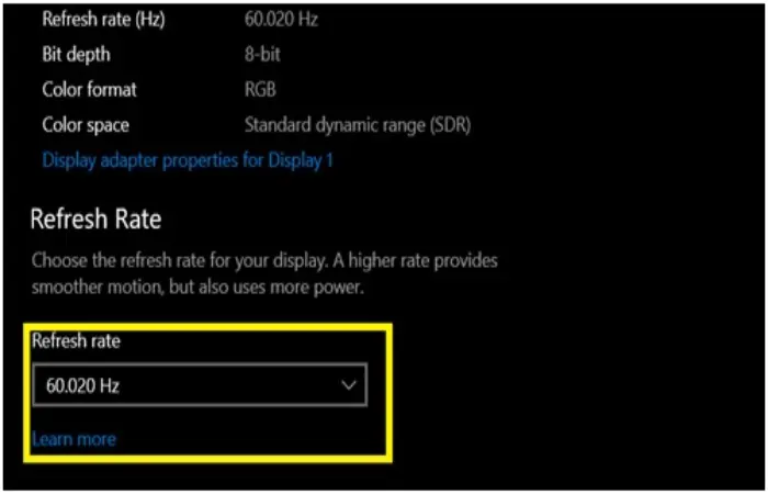 Refresh Rate 2