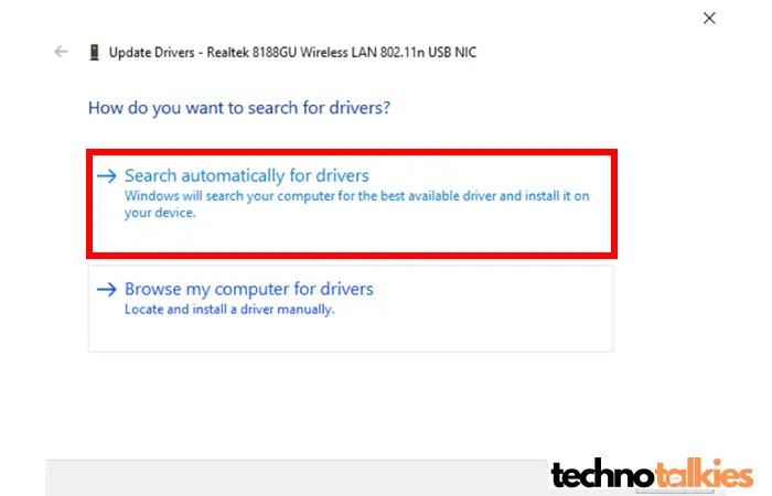 Search Autometically for drivers