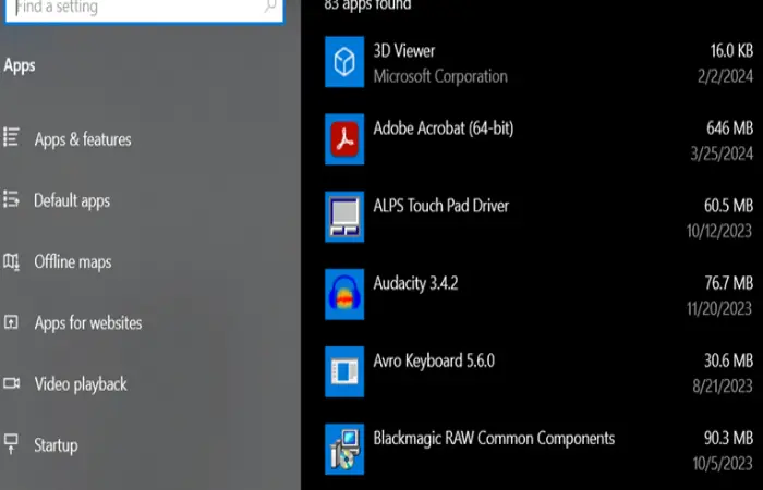 Laptop Screen Flickering: Uninstalling Application