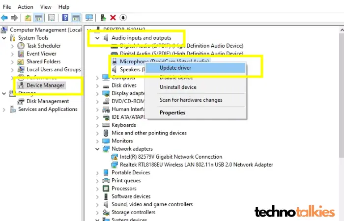 Update Microphone Driver