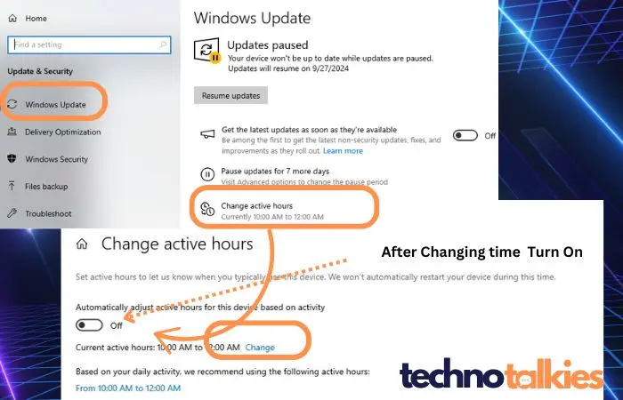 Schedule the Restart in windows 10