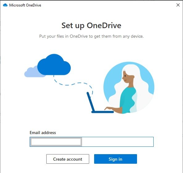 OneDrive Sign in