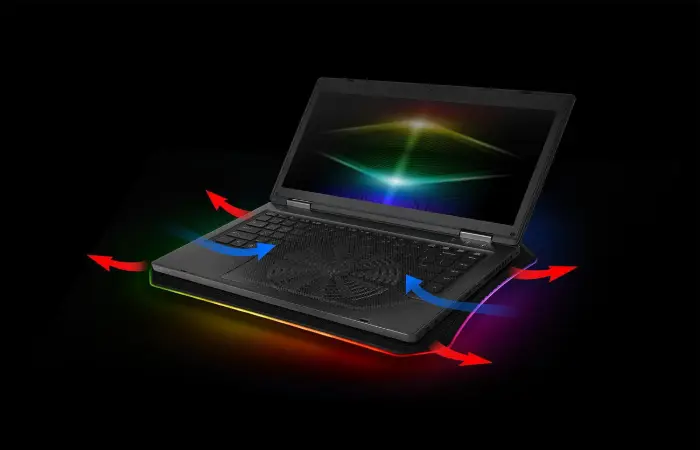 Thermaltake Massive 20 RGB Steel Mesh Panel Single 200mm Fan 10_‐19_ Laptop Notebook Cooling Pad