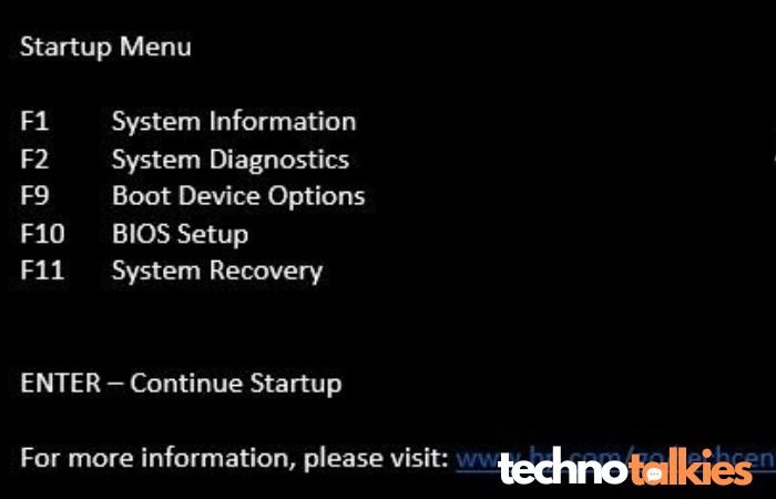 Method to Access the BIOS Boot