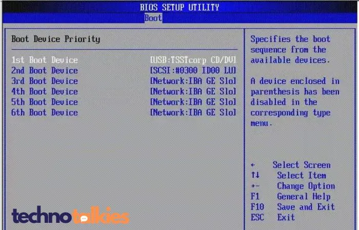 Change the Boot Order in windows 10 laptop
