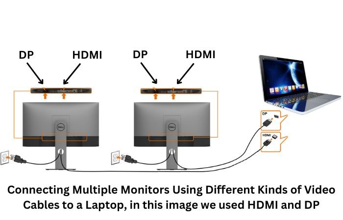 Connect multiple monitors to a laptop