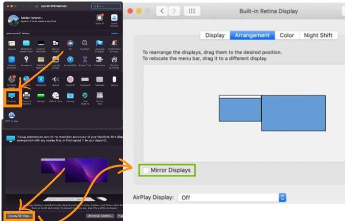 Display Setting in MAC